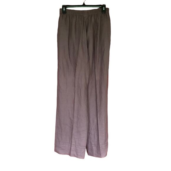 Neiman Marcus Pants 100% Linen Pockets Pull On Lightweight Lagenlook Sz Medium - Picture 2 of 7